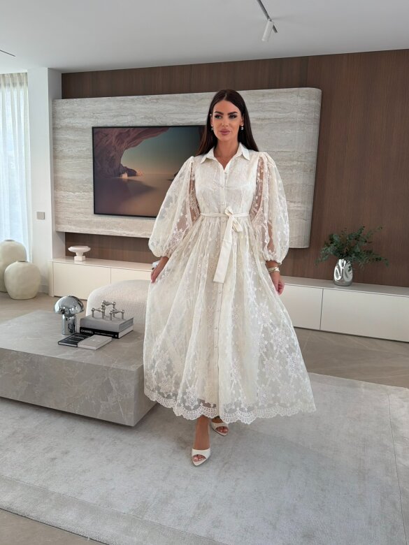 Sukienka Solena koronkowa ecru