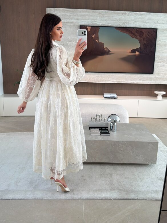 Sukienka Solena koronkowa ecru