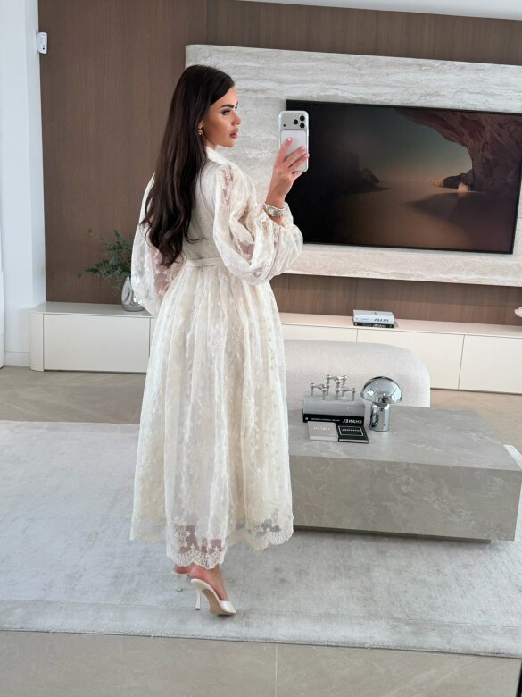 Sukienka Solena koronkowa ecru