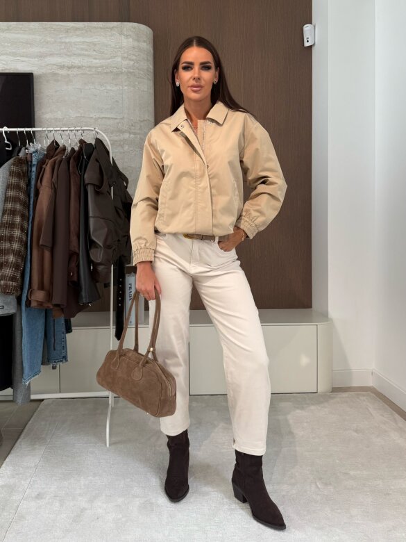 Kurtka I'm Here beżowa