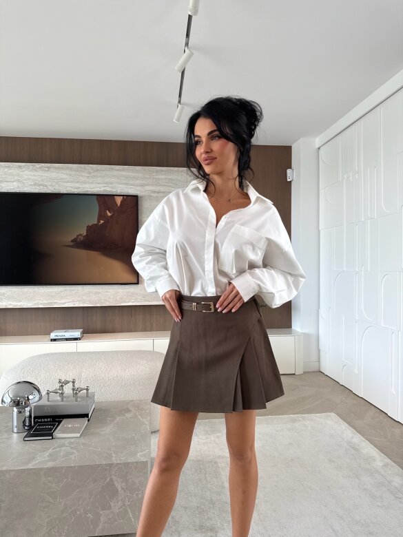 Spódniczko-szorty Levi plisowane brązowe