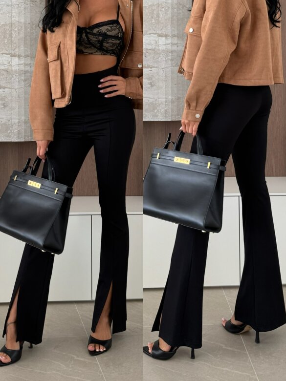 Spodnie Watching Her Move czarne