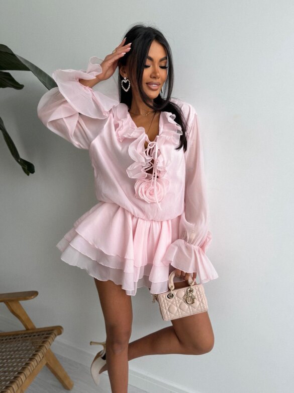 Sukienka Odessi pudrowa