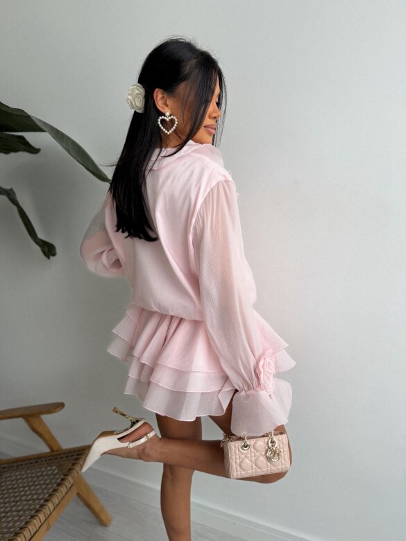 Sukienka Odessi pudrowa