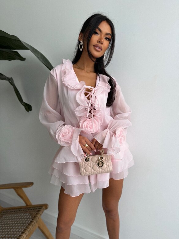 Sukienka Odessi pudrowa