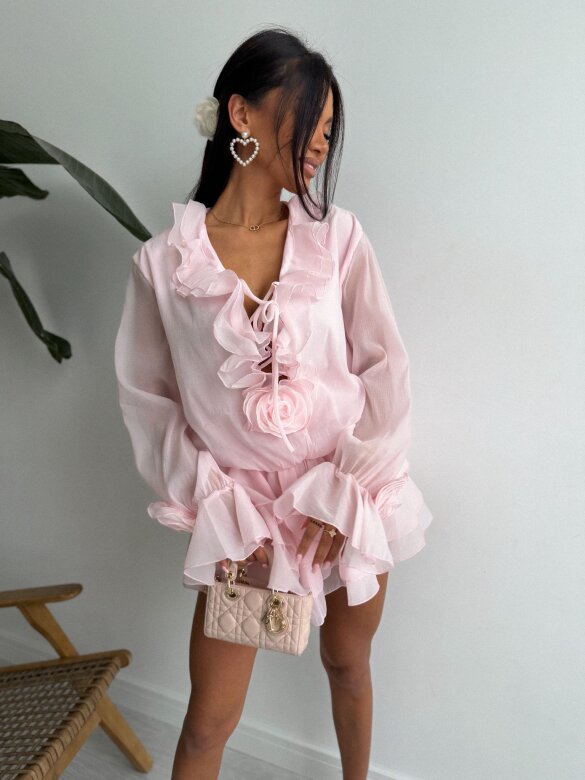 Sukienka Odessi pudrowa