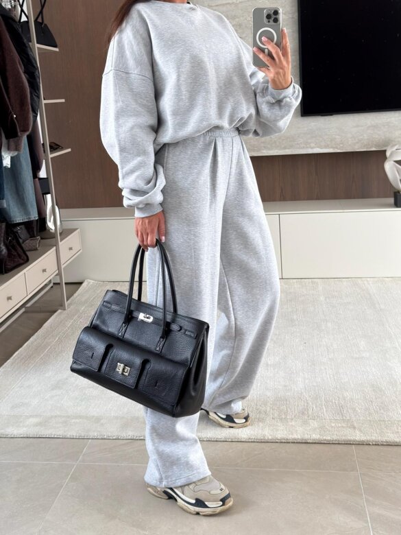Hoodie Paraiso cotton grey