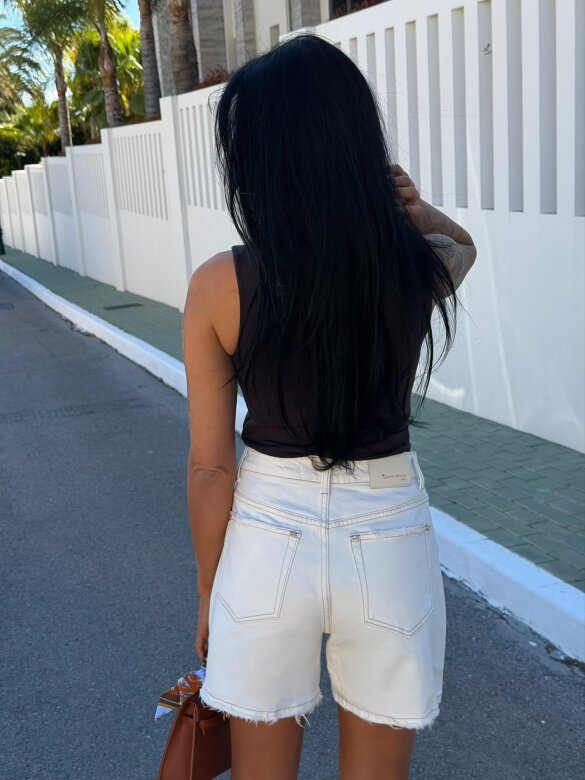 Szorty Soreno jeans białe