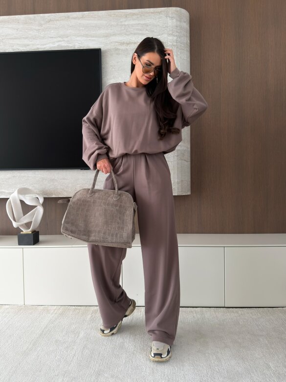 Hoodie Paraiso cotton mocca 