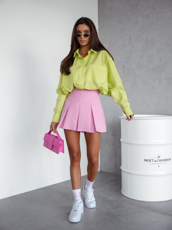 Koszula Laurie II oversize limonkowa 