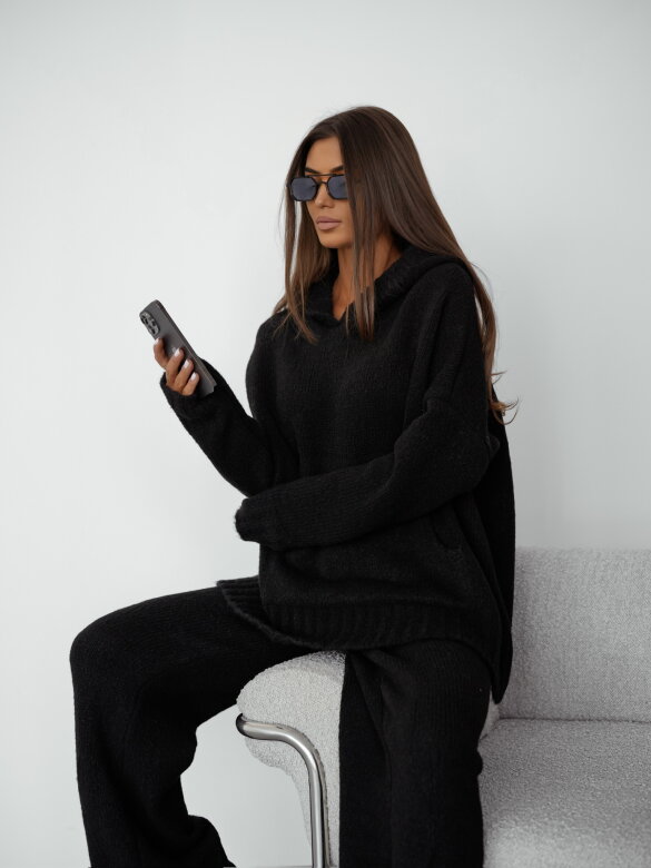 Bluza Rienna dzianinowa czarna 