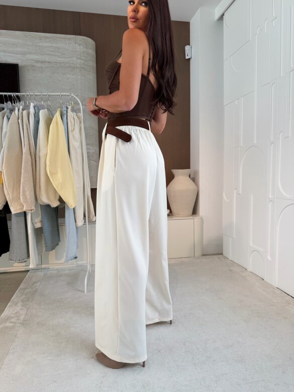 Spodnie Scott elegant ecru 