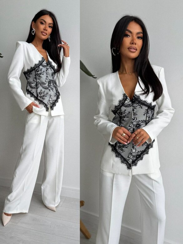 Komplet 2w1 Dianno biały 