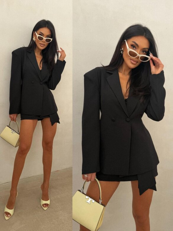 Komplet 2w1 Bessio czarny 