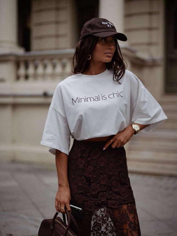 T-shirt Minimalistic Chic biały 