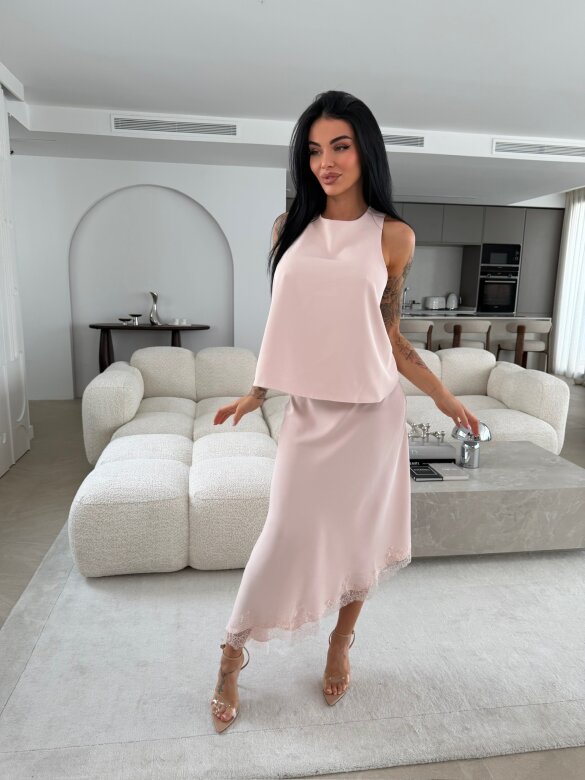 Spódnica Nelsi pudrowa 