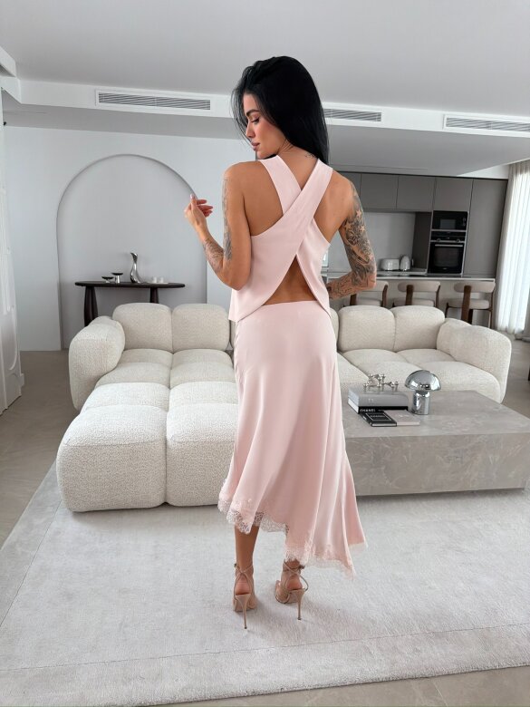 Spódnica Nelsi pudrowa 