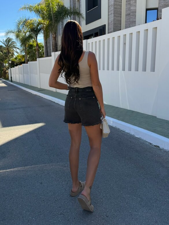 Szorty Soreno jeans grafitowe 