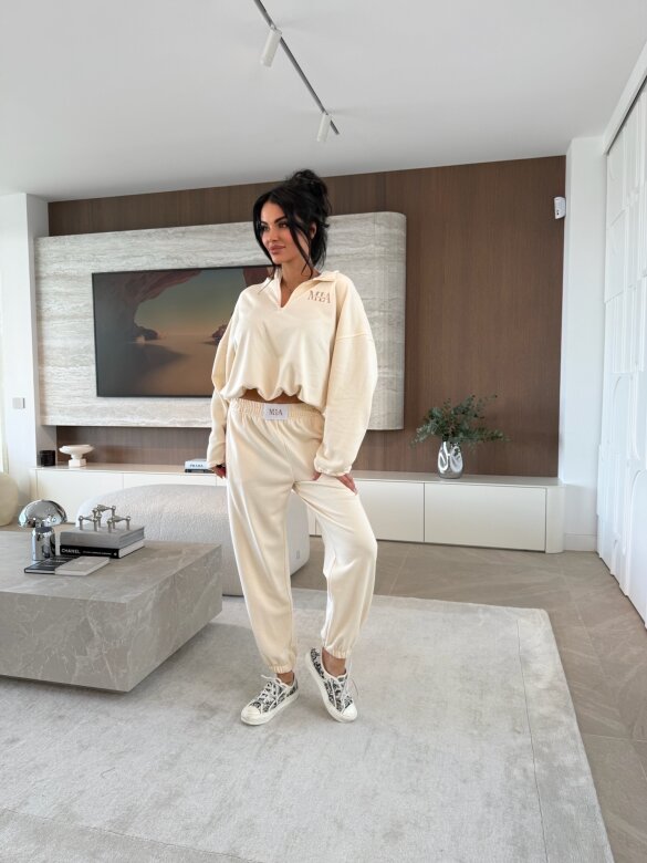 Komplet 2w1 Mistic dresowy waniliowy 