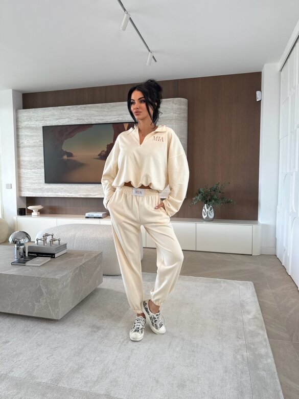 Komplet 2w1 Mistic dresowy waniliowy 