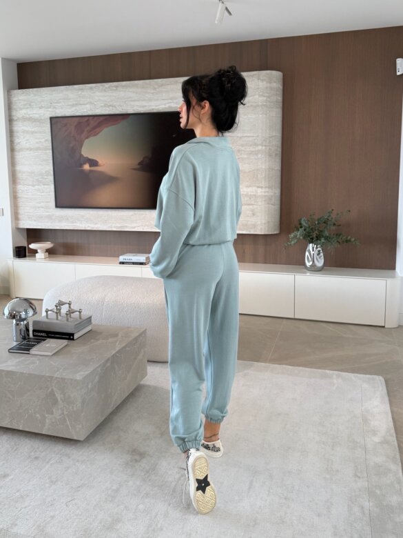 Komplet 2w1 Mistic dresowy turkusowy 