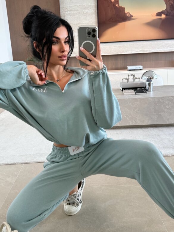 Komplet 2w1 Mistic dresowy turkusowy 
