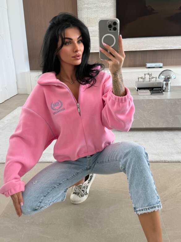 Bluza Lumine polarowa różowa