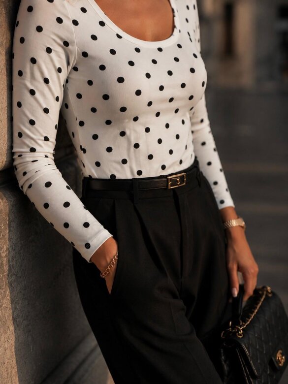 Blouse Marielle white-black
