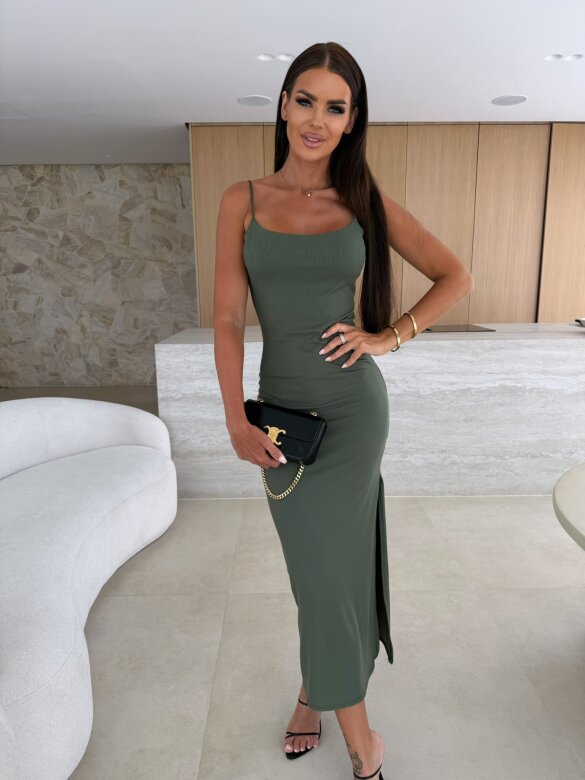 Sukienka Donna maxi khaki 
