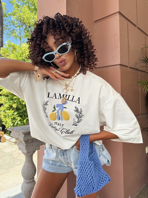 T-shirt Italy Lemon white