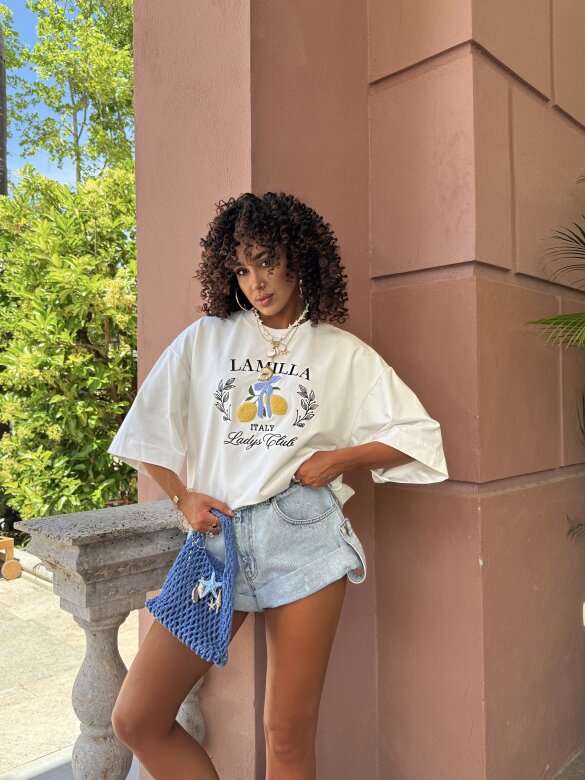 T-shirt Italy Lemon white