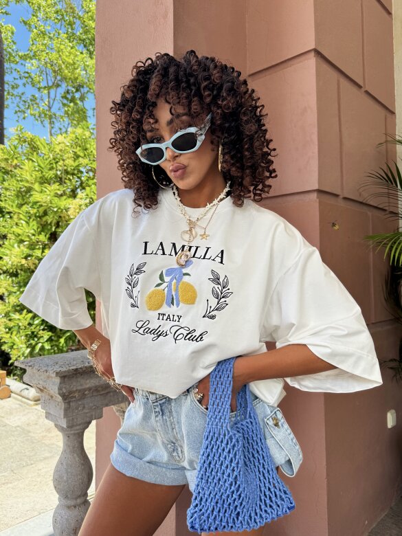 T-shirt Italy Lemon white