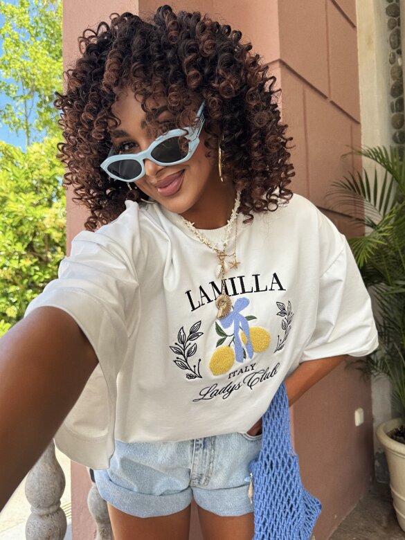 T-shirt Italy Lemon white