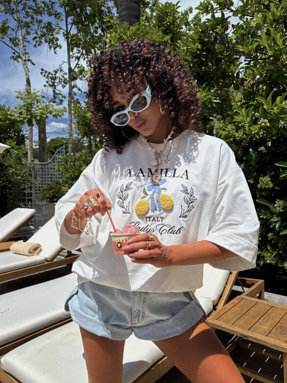 T-shirt Italy Lemon white