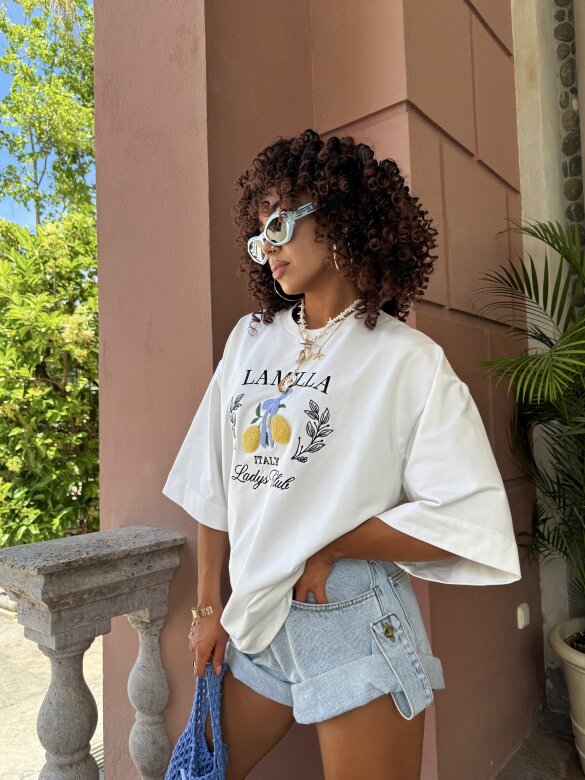 T-shirt Italy Lemon white
