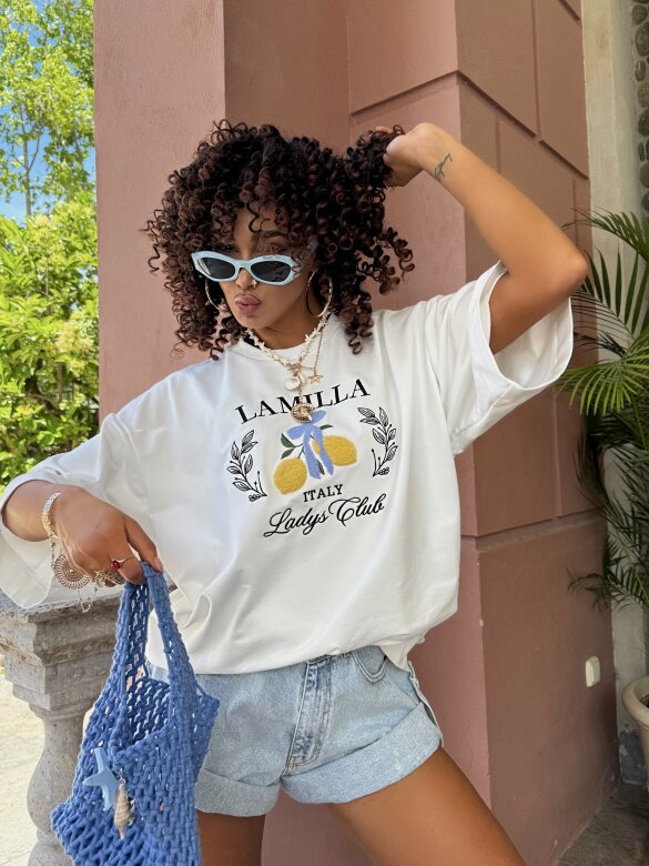T-shirt Italy Lemon white
