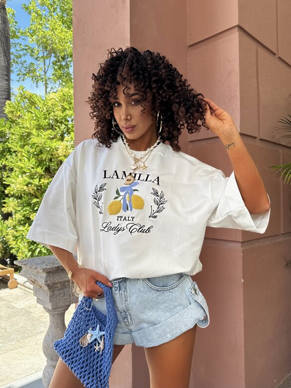 T-shirt Italy Lemon white