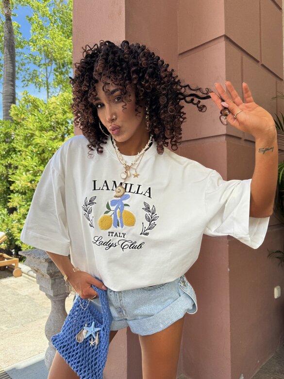 T-shirt Italy Lemon white