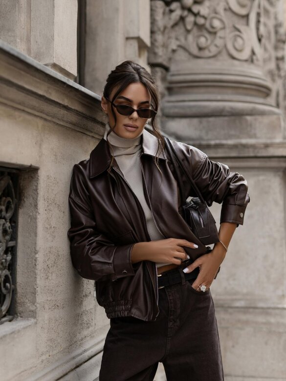 Kurtka Savita czekoladowa