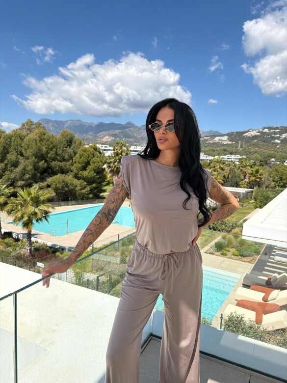 Komplet 2w1 Taleno II mocca 