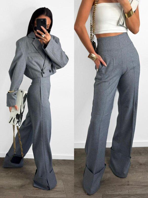 Spodnie Micharel elegant szare 