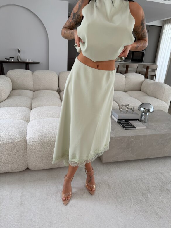 Spódnica Nelsi matcha 