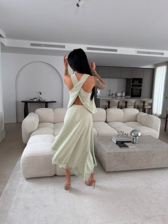 Spódnica Nelsi matcha 