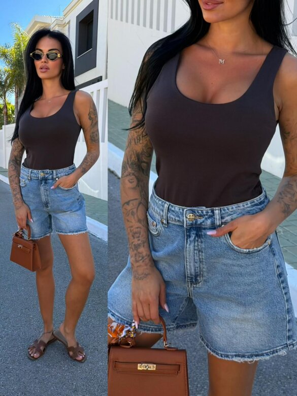 Szorty Soreno jeans ciemnoniebieskie 