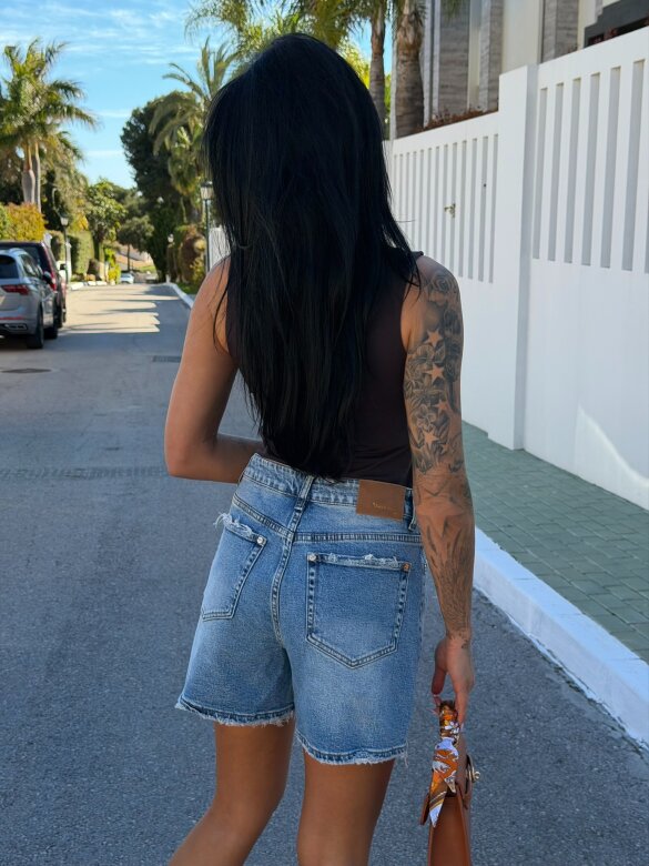 Szorty Soreno jeans ciemnoniebieskie 