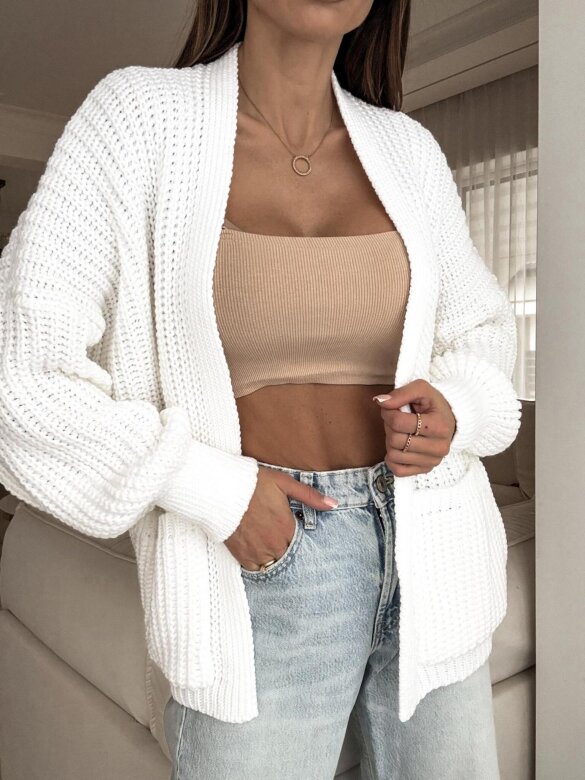 Kardigan Hug Me Warm ecru 