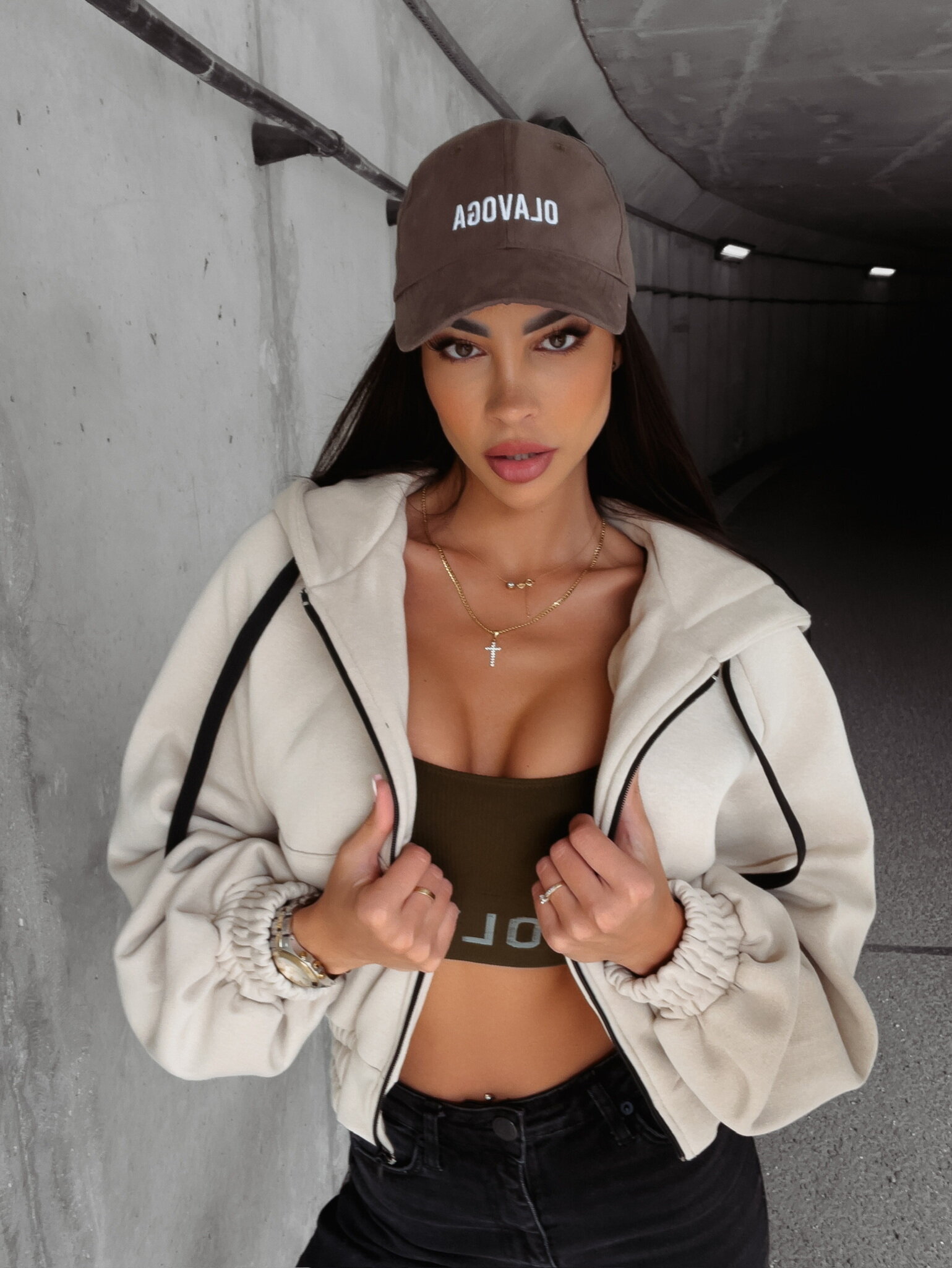 Czapka Meison khaki
