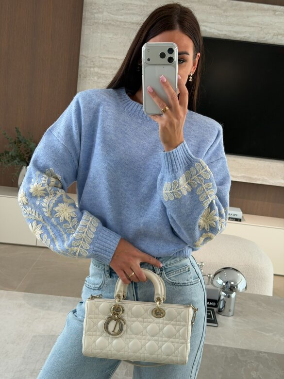 Sweter Clave niebieski