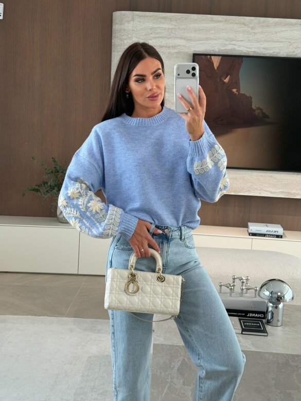 Sweter Clave niebieski