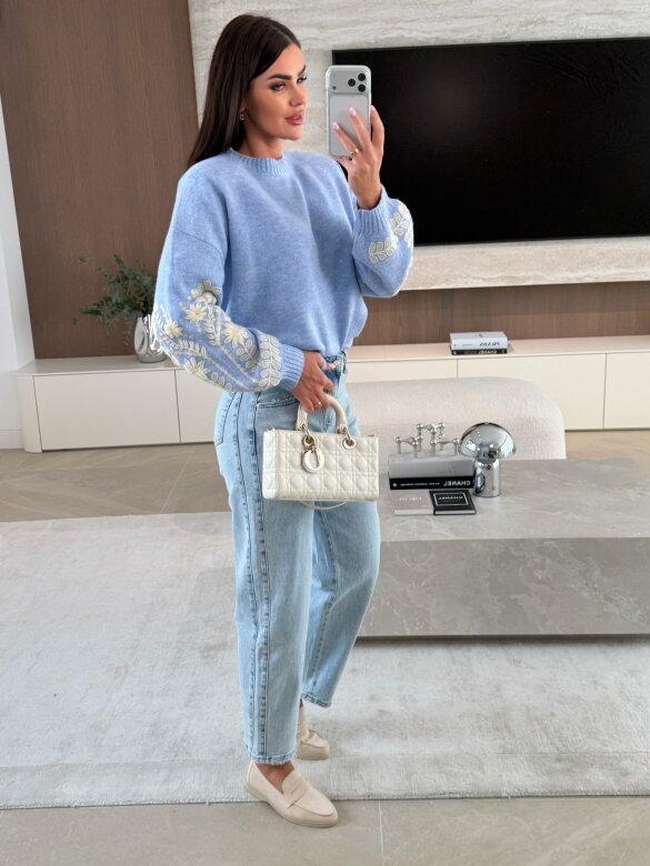 Sweter Clave niebieski